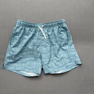 Bearbottom Clothing Swim Shorts Mens Large Blue Striped Trunks 5.5 Inseam Lined